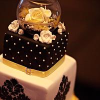 Damask Wedding Cake