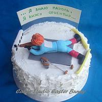 Biathlon cake.