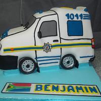 A Policevan cake for Benjamin