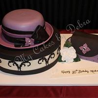 Hat Cake for a 80th Birthday
