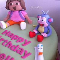 dora birthday cake :)