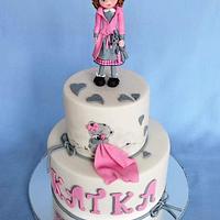 Girl baptism cake Girl baptism cake