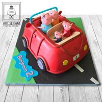 Peppa Pig 3D Car Cake