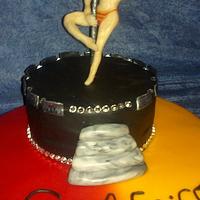 cake with a stripper