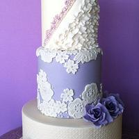 Lace Vintage wedding cake