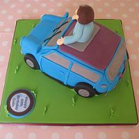 Morris Mini car cake