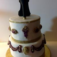 Elegant 50th Birthday Cake