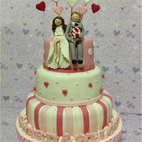 3tiered Wedding cake