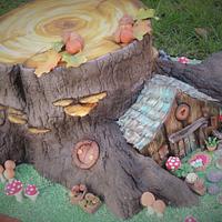 Fairy House Tree Stump