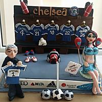 Chelsea dressing room cake 