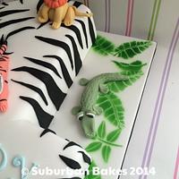 Number 1 zebra cake