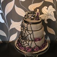 Gothic style Wedding cake 