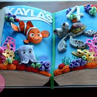 Nemo & Friends Book Cake