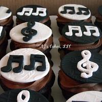 Music Note Cupcakes