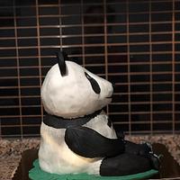 3d panda cake