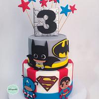 Torta Superhéroes Bebés - Superhero babies cake