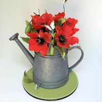 Rustic Watering Can Cake