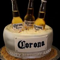 Corona Beer bucket cake
