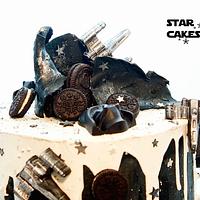 Star Wars drip cake