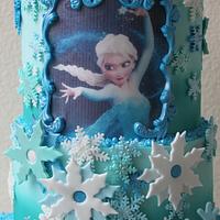 Frozen Cake Elsa.