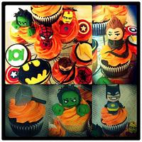 Marvel and DC Superhero cupcakes