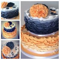Ombre Ruffles Cake
