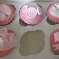 Christening cupcakes