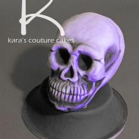  3D Purple 'Lucy' Skull Cake