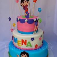Dora the explorer and Diego Birthday cake 
