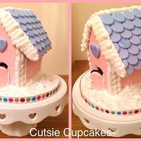 Pink & Blue Gingerbread House