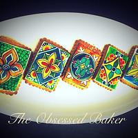 Mexican tile cookies 
