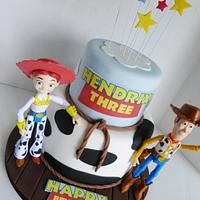 Toy Story Woody Jessie cake