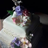 Square Wedding Cake