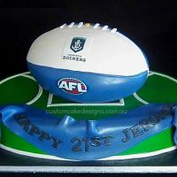Freemantle Dockers AFL Cake