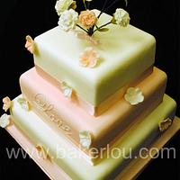Wedding Cake with carnations