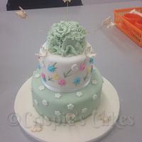 My first two tier cake