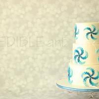 "Ocean Blue"-Engagement Cake