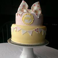 vintage bow & bunting