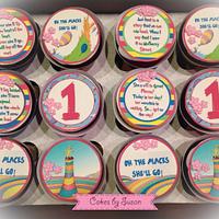 Oh the places she'll go cupcakes 