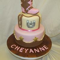 Cowgirl Baby Shower Cake
