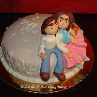Wedding anniversary Cake