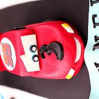 Lightning McQueen Birthday Cake