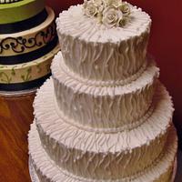 100% buttercream wedding cake
