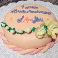 Mini Wedding Anniversary Cake