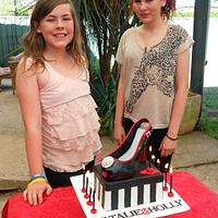 Natalie and Holly's Shoe Cake