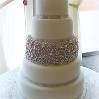 Blinged Up Wedding Cake