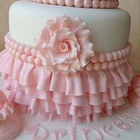 Princess christening cake 