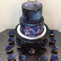 Galaxy Cat Cake