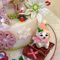 Little Snowmen and Soldier Christmas cake 