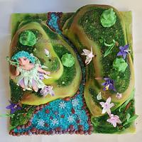 Nature themed cake 